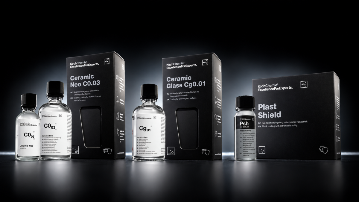 Покрытия Koch Chemie Ceramic Neo C0.03 Ceramic Glass Cg0.01 и Plast Shield Psh