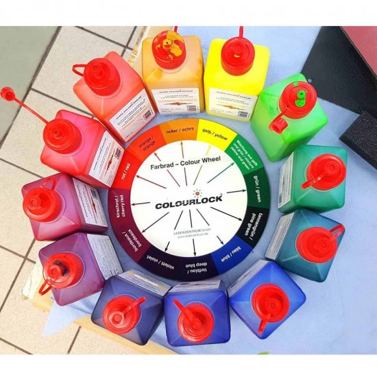 Краска для кожи COLOURLOCK сосново-зеленая Lederfarbe tannengrün 1000 мл