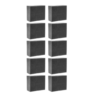 SCHWAMM WEICH, SCHWARZ Серая губка химостойкая, 125x55x45 мм. Комплект 10 штук