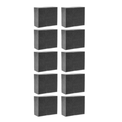 SCHWAMM WEICH, SCHWARZ Серая губка химостойкая, 125x55x45 мм. Комплект 10 штук
