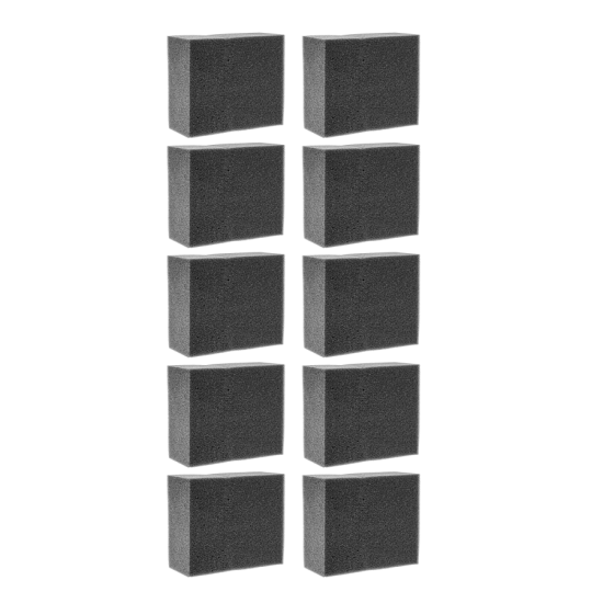 SCHWAMM WEICH, SCHWARZ Серая губка химостойкая, 125x55x45 мм. Комплект 10 штук