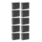 SCHWAMM WEICH, SCHWARZ Серая губка химостойкая, 125x55x45 мм. Комплект 10 штук
