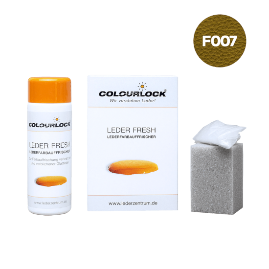 Готовая краска с закрепителем для кожи Оливковый цвет F007 150 мл COLOURLOCK