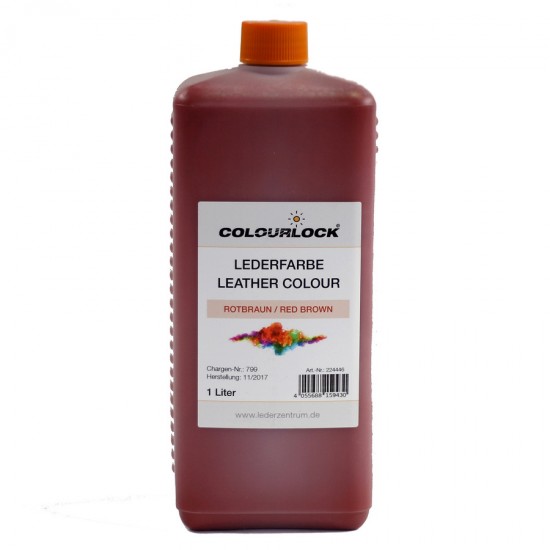 Краска для кожи COLOURLOCK красно-коричневый Lederfarbe rotbraun 1000 мл Краска для кожи COLOURLOCK красно-коричневый Lederfarbe rotbraun 1000 мл