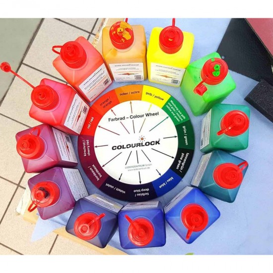 Краска для кожи COLOURLOCK кроваво-красный Lederfarbe blutrot 1000мл Краска для кожи COLOURLOCK кроваво-красный Lederfarbe blutrot 1000мл