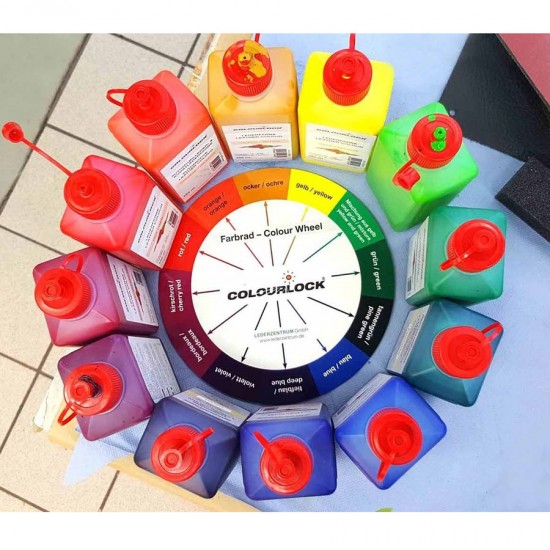 Краска для кожи COLOURLOCK золотисто-желтый Lederfarbe goldgelb 1000мл