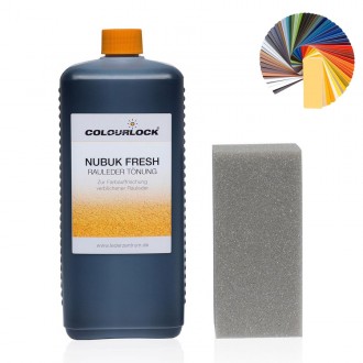 Краска COLOURLOCK с отвердителем плюс TOP для замши Nubuk, цвет чёрный F034 250 мл