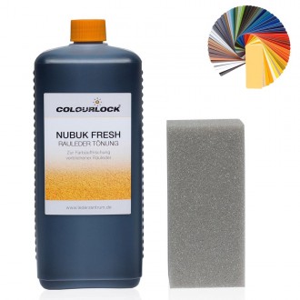 Краска COLOURLOCK с отвердителем плюс TOP для замши Nubuk, цвет чёрный F034 1000 мл