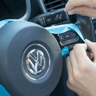 Комплект для ремонта кожаного руля цвет черный COLOURLOCK Lederreparatur Set Lenkrad schwarz ND