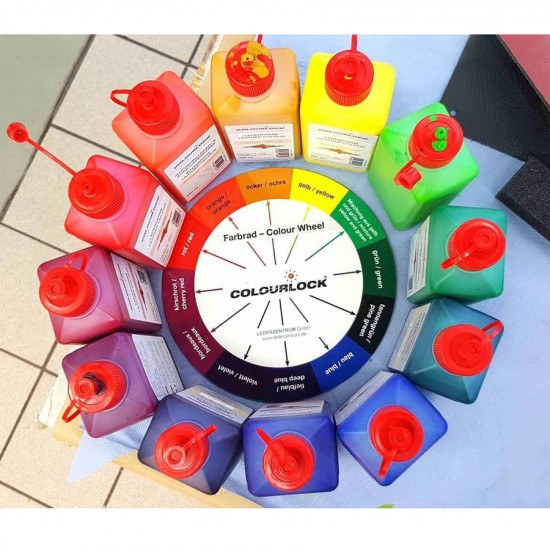 Краска для кожи COLOURLOCK вишнево-красный Lederfarbe kirschrot 1000 мл Краска для кожи COLOURLOCK вишнево-красный Lederfarbe kirschrot 1000 мл