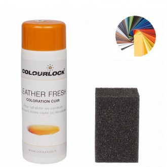 COLOURLOCK Тонирующий крем краска с закрепителем для кожи Чёрный цвет 150 мл Leder Fresh Tönung F034