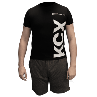 Футболка с коротким рукавом. Цвет черный, размер XL